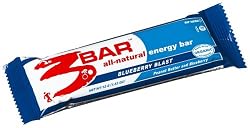 3Bar All Natural Energy Bar, Blueberry Blast, 1.83-Ounce Bars (Pack of 15)