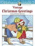 Marty Noble: Creative Haven Vintage Christmas Greetings Coloring Book (Paperback); 2014 Edition