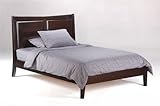 Saffron Eastern King Platform Bed w/ Dark Chocolate Finish