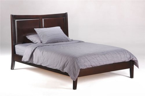 Saffron Eastern King Platform Bed w/ Dark Chocolate Finish