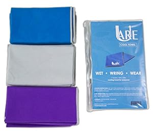 Cooling Towel - Great Cooling Sensation, Keeps Body Cool - Cool Towel for Neck - Stay Cool for All Activities - Use As Gym, Yoga & Golf Towel - Drys Soft (Blue)