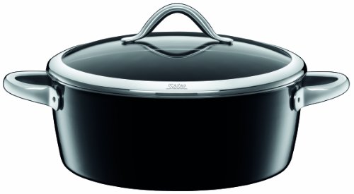 Silit 0128.1850.11 Schmortopf mit Deckel 28 cm Vitaliano Nero