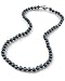 5.0-5.5mm Japanese Akoya Black Pearl Necklace - AA+ Quality