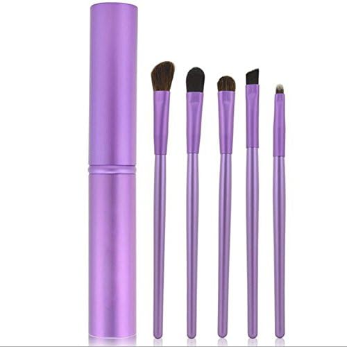 Aisxle 5 Piece Eye Makeup Brush Kit - Beauty and Travel Set - All In One - Soft Bristles and Easy to Carry - Easy to Use - Professional Eyeshadow Brush Makeup Kit - Full Set of Eye Brushes Whenever You Need Them - Perfect for Smokey Eye and More - Satisfaction Guaranteed