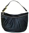 Coach Soho Large Black Leather Pleated Hobo Bag - 13731