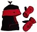 N'Ice Caps Boys Wrap Around Hat and Mitten Set with Embroidery
