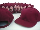 12 New Plain Burgandy Buckle Golf Wholesale Hats