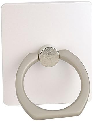 Wiredshop-Universal 360 Degrees Ring Grip/Stand Holder for any iPhone, Galaxy and Smartphones/Tablet Devices (White)