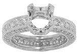 41X0P%2B3OJRL. SL160  4.00 ct. TW Round Diamond Eternity Style Engagement Mounting in 14k