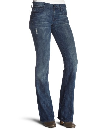 7 For All Mankind Women's Petite Lexie Boot Cut Jean in Vintage Beverly Glen