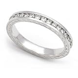 Platinum Channel set Diamond Eternity Wedding Band Ring (G H/VS, 3/5 ct.) 41X0RIPiraL. SL160 Platinum Channel set Diamond Eternity Wedding Band Ring (G H/VS, 3/5 ct.)