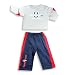 Apparel : Mish Mish - Infant Boys Long Sleeve Pant Set, Grey, Navy, Red