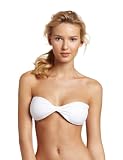 Jessica Simpson Women's Twist Bandeau Bra, White, Medium