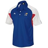 adidas Kansas Jayhawks Royal Blue Head Coach Polo