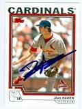 Dan Haren Autographed/Hand Signed Baseball Card 2004 Topps #496 (St. Louis Cardinals - Los Angeles A
