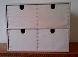IKEA Mini Wooden Chest Of 4 Drawers, Storage Box, Jewellery Box, Small Bits