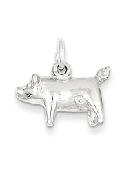 Sterling Silver Pig Charm