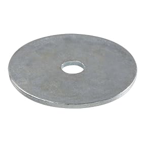 Crown Bolt 20082 1/8 Inch x 1 Inch Zinc-Plated Steel Flat Fender Washers, 100-Count