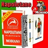 Napoletane 97/25 Modiano Regional Italian Playing Cards. Authentic Italian Deck. Includes Free Scopa and Briscola Instructions in English.