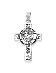 Sterling Silver Insignia U.S. Army Cross Pendant