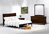 Saffron Eastern King Bedroom Set w/ Dark Chocolate Finish + 2-DWR Set & FB