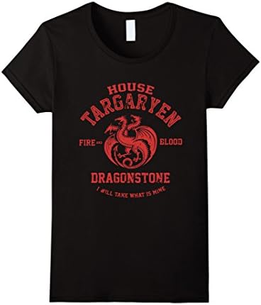 Women's house targaryen shirt Large Black