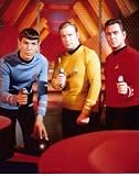 Star Trek Cast Spock Kirk Scotty 16x20 Photo
