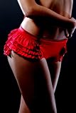 Modern Courtesan Red Ruffle Brief