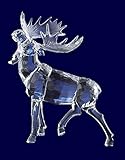 UPC 093422988841 product image for Pack of 4 Icy Crystal Decorative Christmas Moose with Head Up Figurines 10.5