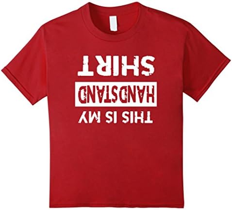 Kids This is my Handstand Shirt - Funny Cute Gymnastics Shirt 12 Cranberry