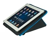 M-EDGE Pyramid Jacket Foldable Folio Cover Case for Apple iPad 2 Tablet - Black with Teal