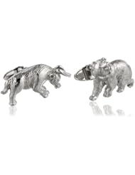 Dolan Bullock Sterling Silver Bull and Bear Cuff Links