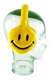 Smiley Face Yellow Plush Earmuffs
