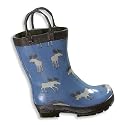 Hatley - Boys Moose Rubber Boots, Steel Blue