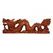 Decorative Chinese Dragon Carving - Brown