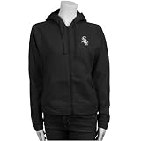 Antigua Chicago White Sox Black Ladies Full Zip Hoody Sweatshirt