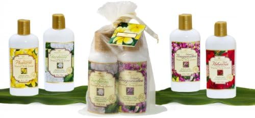 Hawaiian Aloha Beauty Lotion Sampler 4 Bottles 4 Fragrances