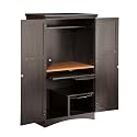 South Shore Furniture, Gascony Collection, Computer Armoire, Ebony and Spice wood