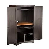 South Shore Furniture Gascony Collection Computer Armoire, Spice Wood and Ebony