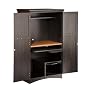 South Shore Furniture Gascony Collection Computer Armoire, Spice Wood and Ebony