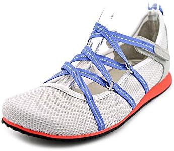 Privo Women's Poppy Bloom Flat, White/Silver (8, White/Silver)