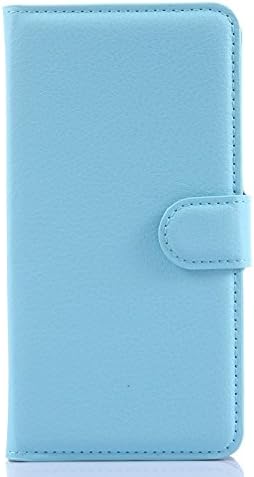 Galaxy Note Edge Case - Demomm(tm) Flip Pu Leather Case Wallet Cove with Stand for Samsung Galaxy Note Edge (Blue)