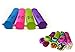 FrogLilly Smoozie Ice Pops Popsicle Molds/Lunch Box Snack Containers w/Attached Lids & Online Smoothie Recipes - Fun For The Whole Family! Set of 4 Solid Colors