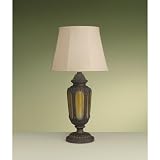 Aged Bronze with Sunbrella Shade Outdoor Table Lamp