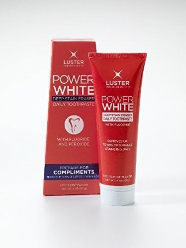 Power White Deep Stain Eraser (4 Pack - 4 Oz/tube) by Luster Premium White