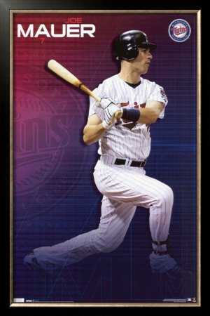 Minnesota Twins - Joe Mauer Framed Poster Print, 25x37