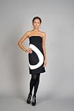 Mod Print Strapless Dresses by Claude Brown