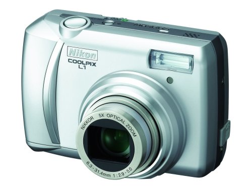 Nikon Coolpix L1 Digitalkamera (6 Megapixel) in silber