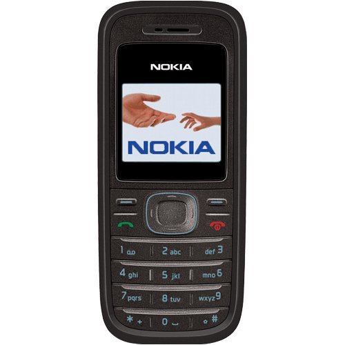 Nokia 1208 Sim Free Mobile Phone - Black