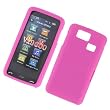 LG Versa VX9600 Verizon Rubber Protector Silicone Skin Case Soft Cover Hot Pink